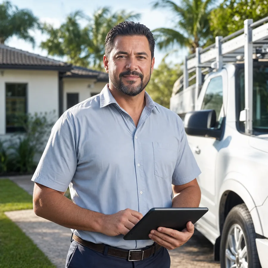 Contractor business owner portrait