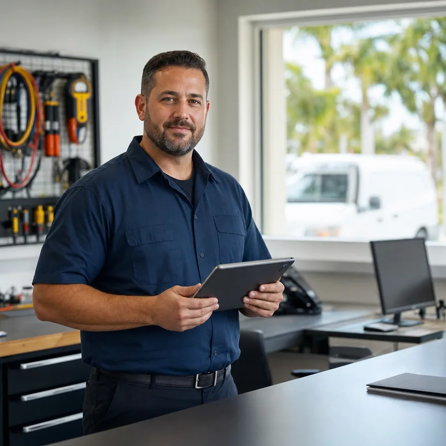 HVAC business owner portrait